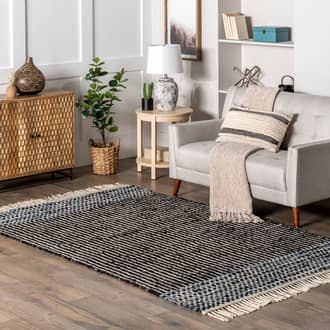 Leanna Striped Lattice Rug secondary image