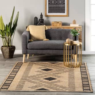 Sabina Jute Geometric Rug secondary image