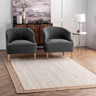 8' Jute Simple Border Rug secondary image