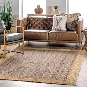 8' Jute Simple Border Rug secondary image