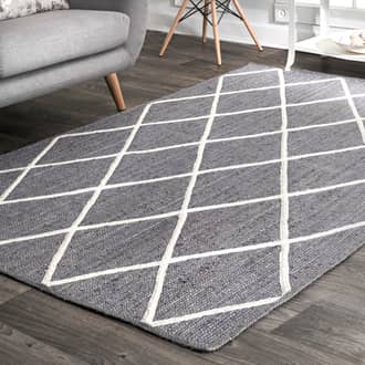 Jute Braided Trellis Rug secondary image