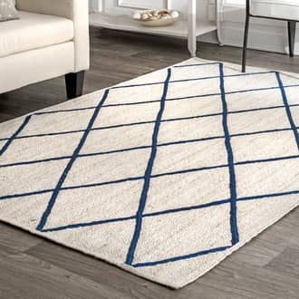 Jute Braided Trellis Rug secondary image