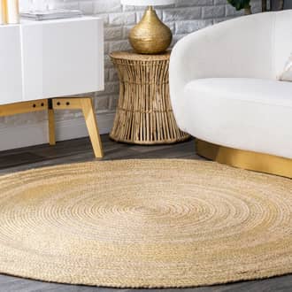 Braided Printed Jute Rug secondary image