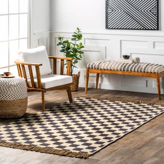 Mazie Checkered Jute Rug secondary image