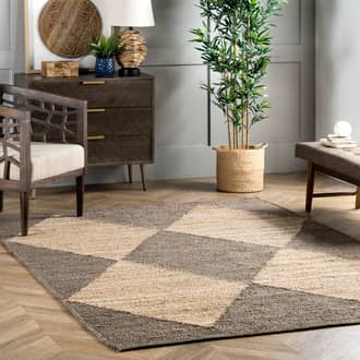 Jute Harlequin Trellis Rug secondary image