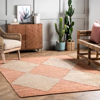 Jute Harlequin Trellis Rug secondary image