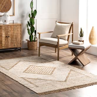 Rosa Wool-Blend Diamond Rug secondary image