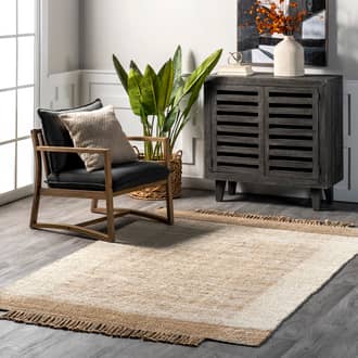 Berdette Jute Solid Rug secondary image