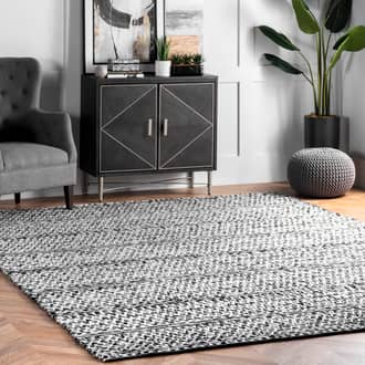 8' 6" x 11' 6" Reversible Striped Bands Indoor/Outdoor Rug secondary image