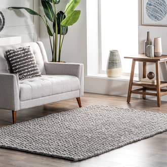 Sutton Solid Chevron Rug secondary image