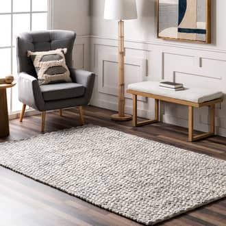 Sutton Solid Chevron Rug secondary image