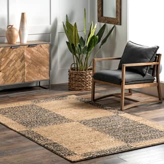 Sari Oversize Checkered Jute Rug secondary image