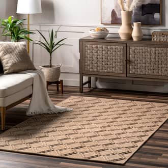 Textured Trellis Rug secondary image