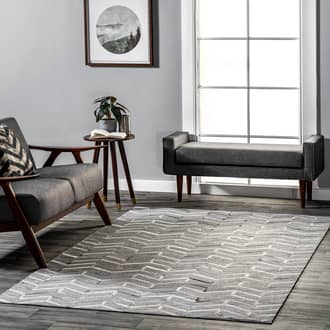 Miriam Leather Reverse Herringbone Rug secondary image