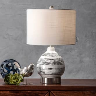 22-inch Mottled Ceramic Egg Table Lamp secondary image