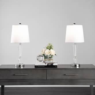 21-inch Crystal Tapered Spire Table Lamp (Set of 2) secondary image