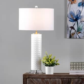 31-inch Textured Glass Tiled Column Table Lamp secondary image