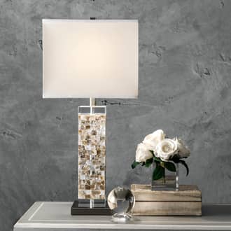 29-inch Mosaic Shell Prism Table Lamp secondary image