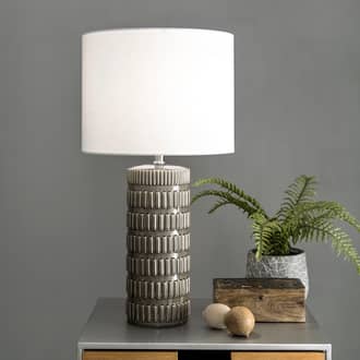 25-inch Tangela Ridged Ceramic Table Lamp secondary image