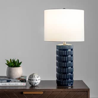 25-inch Tangela Ridged Ceramic Table Lamp secondary image