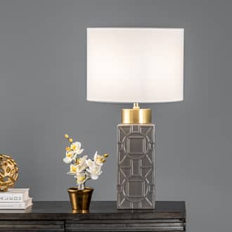 29-inch Ceramic Runic Emblem Table Lamp secondary image