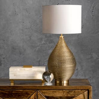 26-inch Wire Framed Iron Teardrop Vase Table Lamp secondary image