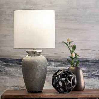 20-inch Glass Rippled Vase Table Lamp secondary image