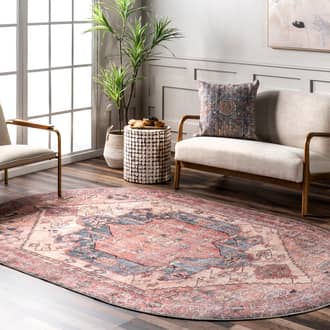 4' x 6' Timeworn Medallion Printed Rug secondary image