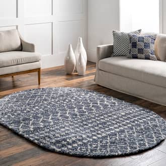 Moroccan Trellis Soft Shag Rug secondary image