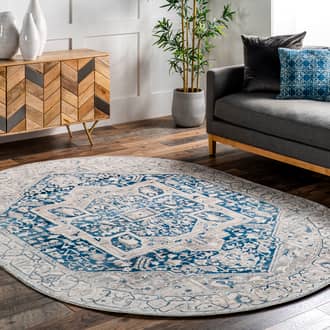 4' x 6' Fringed Medallion Rug secondary image