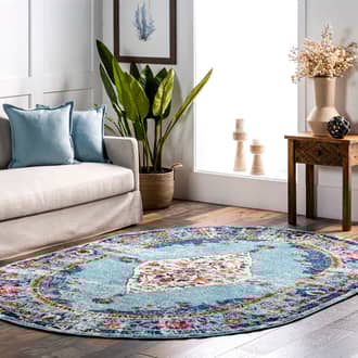 Iris Fading Oriental Medallion Rug secondary image