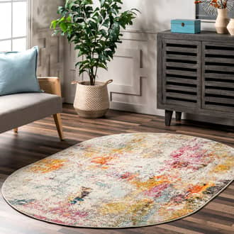5' x 8' Clouded Impressionism Rug secondary image