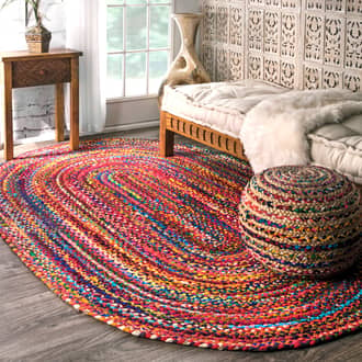 Bohemian Chindi Braided Rug secondary image