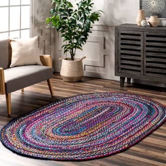 Bohemian Chindi Braided Rug secondary image