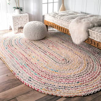 Bohemian Chindi Braided Rug secondary image