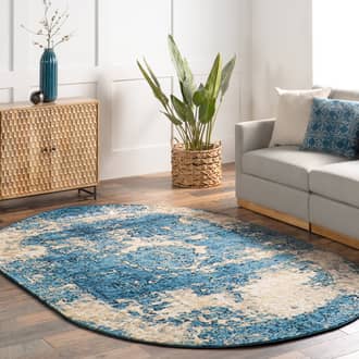 Distressed Foggy Medallion Rug secondary image