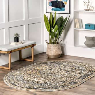 8' x 10' Faded Star Petal Emblem Rug secondary image