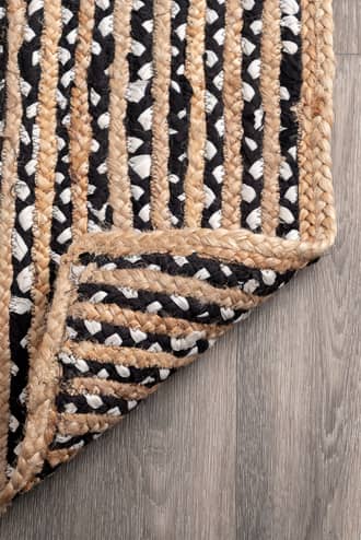 3' x 5' Jute and Cotton Pinstripes Rug secondary image