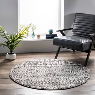 6' Banded Geometric Rug secondary image