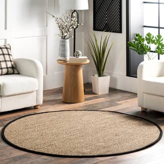 4' Seagrass with Border Rug secondary image