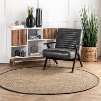 6' Seagrass with Border Rug secondary image