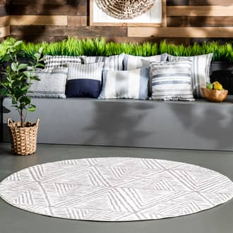 6' Suzy Trellis Washable Indoor/Outdoor Rug secondary image