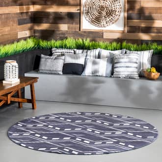 6' Natalia Chevrons Washable Indoor/Outdoor Rug secondary image