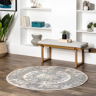 5' Milky Medallion Rug secondary image