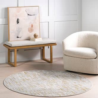 5' Isabella Crosshatch Abstract Rug secondary image