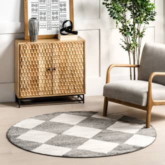 5' Kayla Checkerboard Tiled Rug secondary image