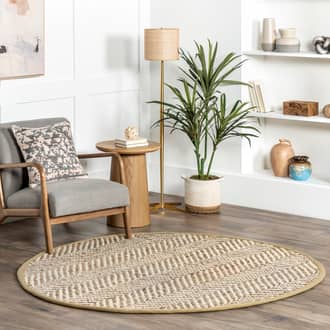 Handwoven Jute Jagged Chevron Rug secondary image