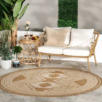 6' 7" Iris Totem Indoor/Outdoor Flatweave Rug secondary image