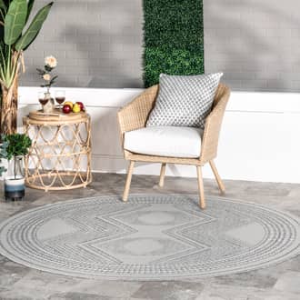 6' 7" Iris Totem Indoor/Outdoor Flatweave Rug secondary image
