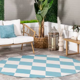 6' 7" Adelaide Harlequin Indoor/Outdoor Rug secondary image